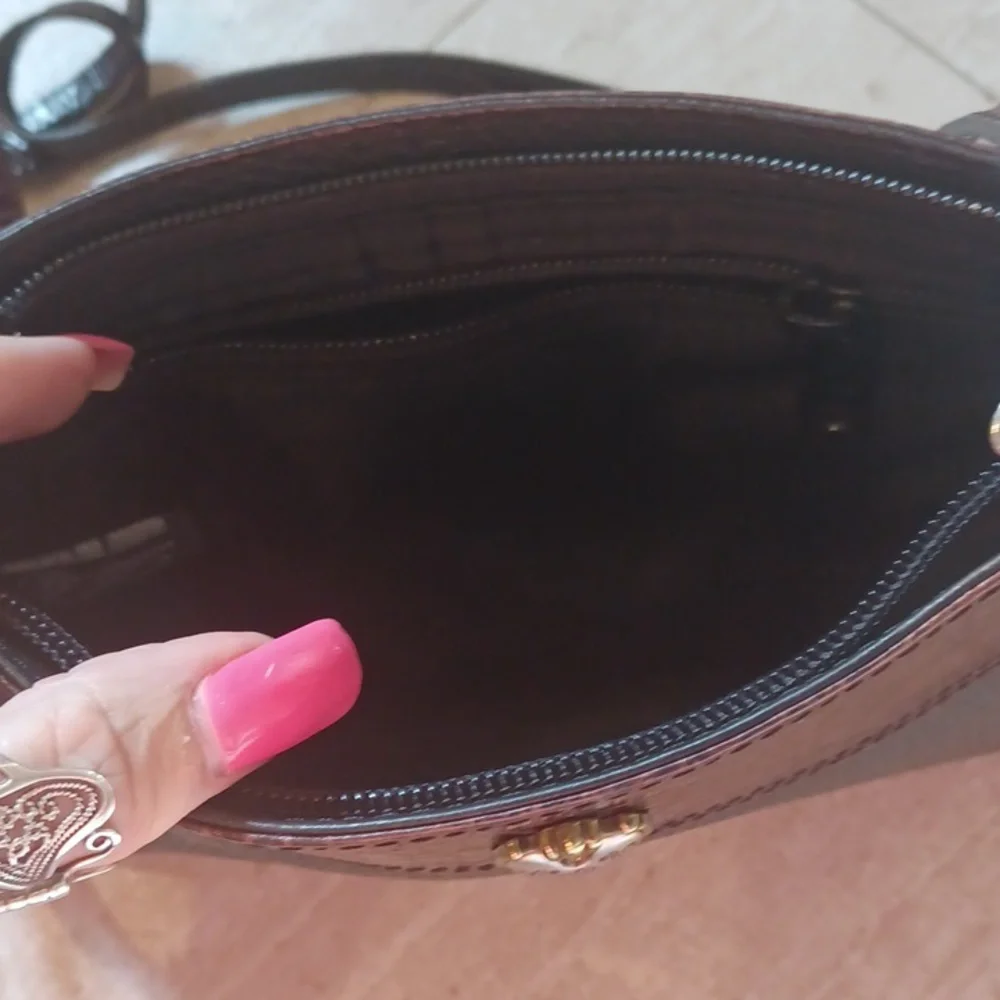 Brighton Black/Brown Crossbody Purse